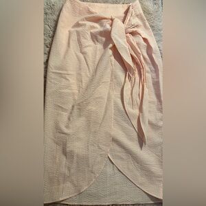 H&M Light Orange Checkered Blouse